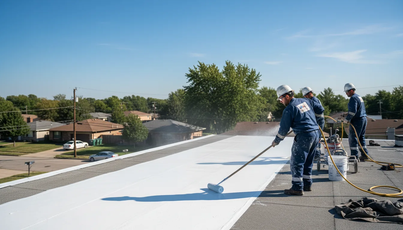 Commercial roof coating in Grayslake, IL near me